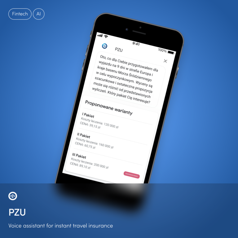 Asystent Głosowy PZU – narzędzie do zakupu ubezpieczeń podróżnych wykorzystujące sztuczną inteligencję